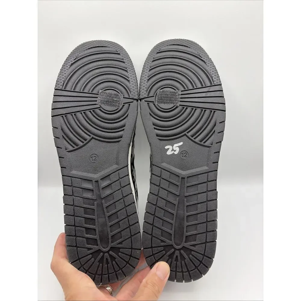 True Religion Men's Jones Court Emboss Sneakers TR-JONES-S US Sz 12 Black